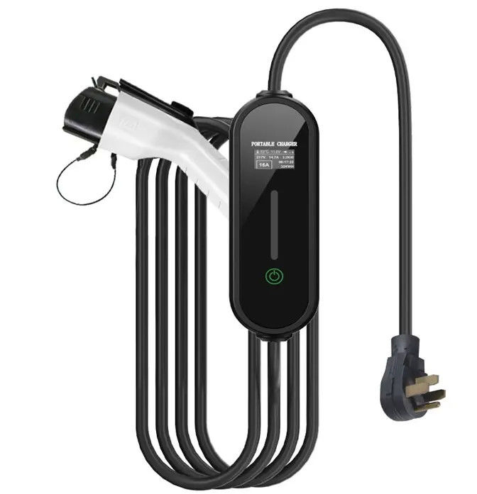 สายไฟฟ้า 5 เมตร ชาร์จแบบ 1 AC สําหรับ Ev ปรับกระแสไฟฟ้า