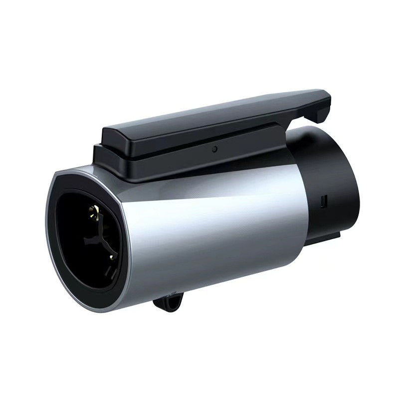 250V Tesla To Type 1 Adapter EV ชาร์จอะสเซสอรี่ แอนติดรอปล็อค