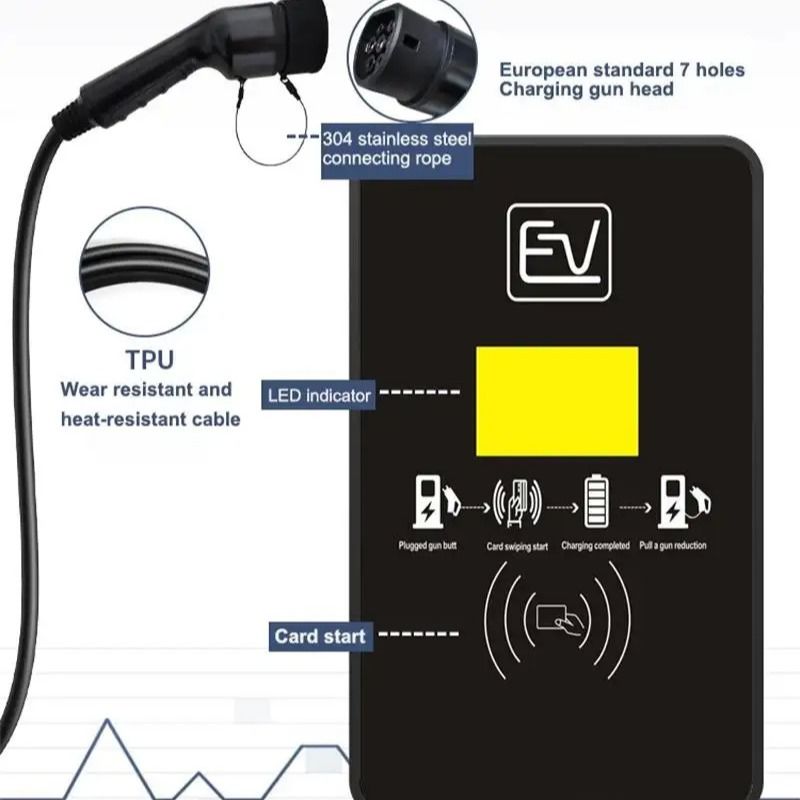 ผนังติดตั้งสามระยะ 22kw บ้านชนิด 2 ชาร์จรถ OEM ODM