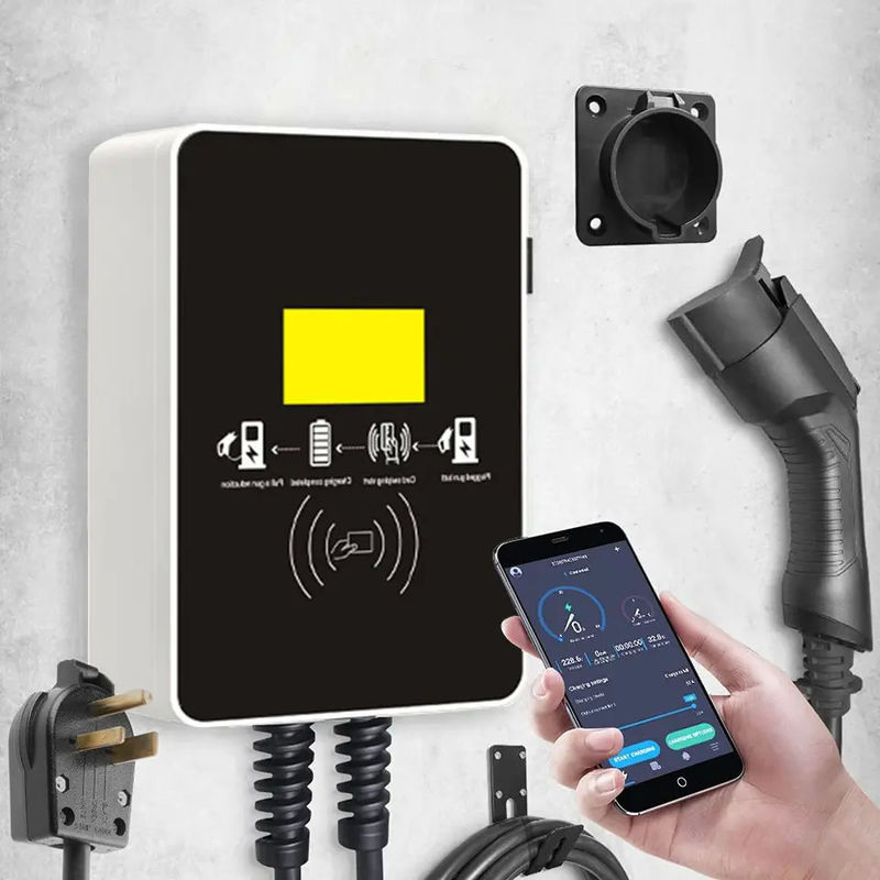 EV 3 Phase Type 2 Charger 22 กิโลวัตต์ สําหรับการชาร์จเร็วในบ้าน