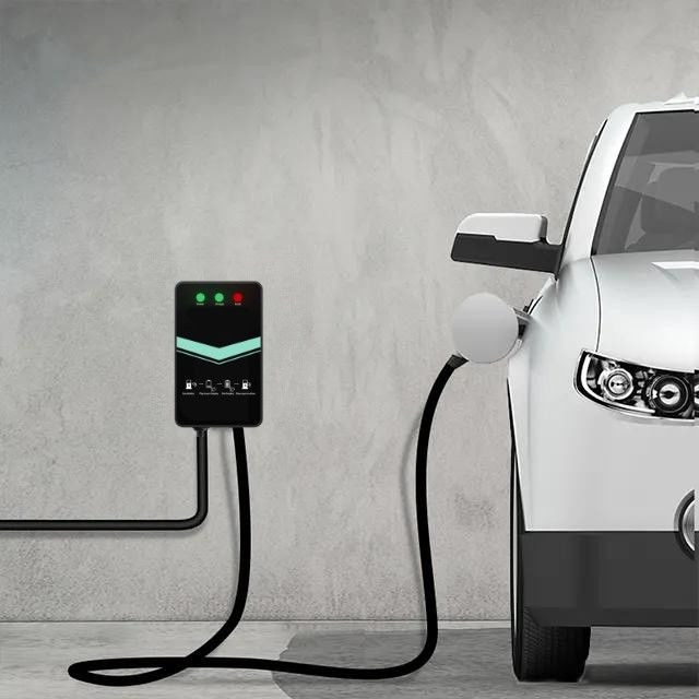 48A Type 1 สำหรับไฟ LED สถานีชาร์จ EV แบบติดผนังปืนเดี่ยวสำหรับบ้าน