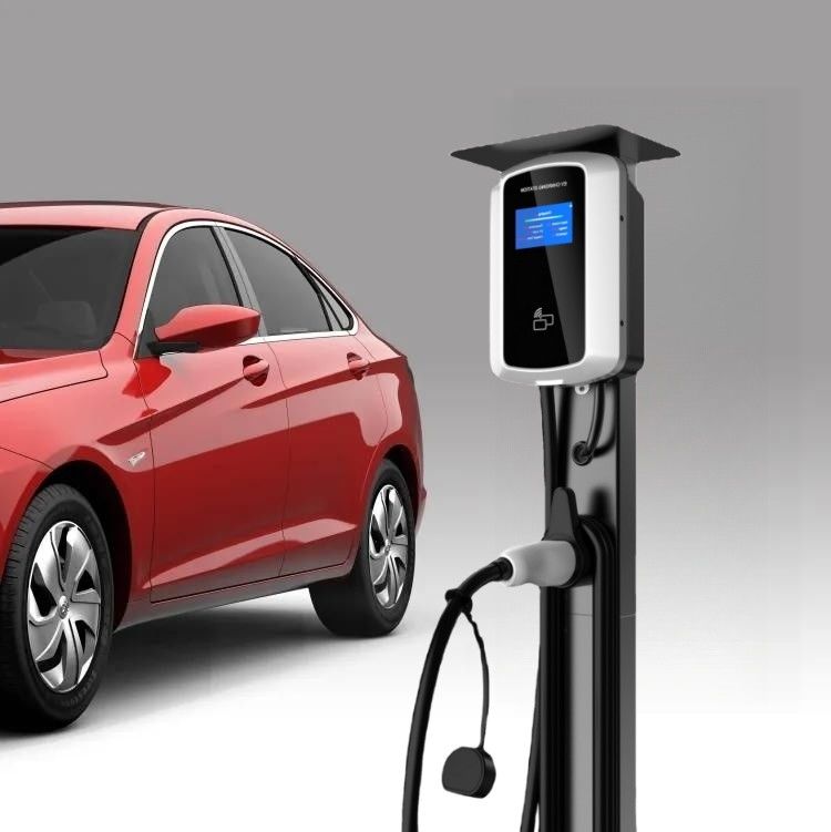 รุ่นแอพ AC 22 กิโลวัตต์ สถานีชาร์จ EV ที่ติดติดผนังเร็ว