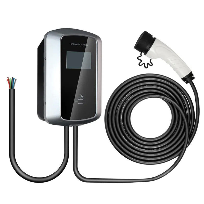 การ์ด RFID WiFi Bluetooth สถานีชาร์จรถไฟฟ้าติดผนัง AC ชาร์จรถ 16A 380V