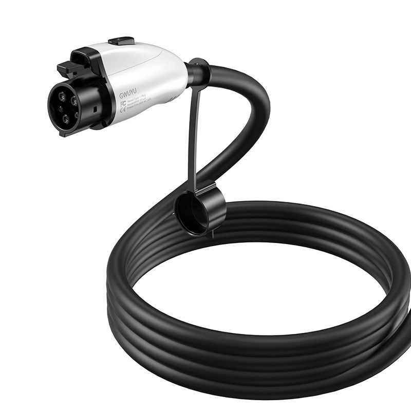 OEM ODM 48A ประเภท 1 ประเภท 2 แอคชาร์เจอร์ Ev สายชาร์จบ้านพร้อมเซ็นเซอร์อุณหภูมิ