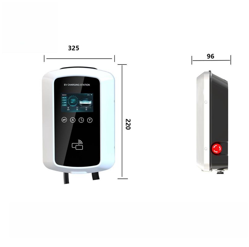 เครื่องชาร์จรถยนต์ประเภท 2 11kw 32A แบบ 2 พร้อมใบรับรอง CE