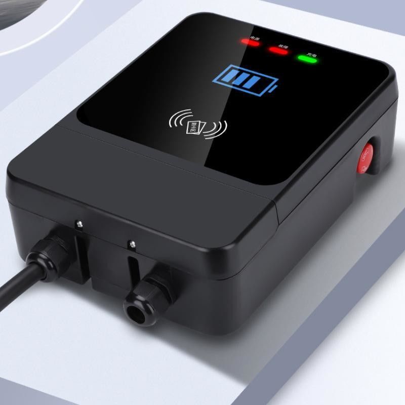 GBT 7kw Single Gun 4.3-Inch Screen 220V Wall EV Charger พร้อมปุ่มฉุกเฉิน