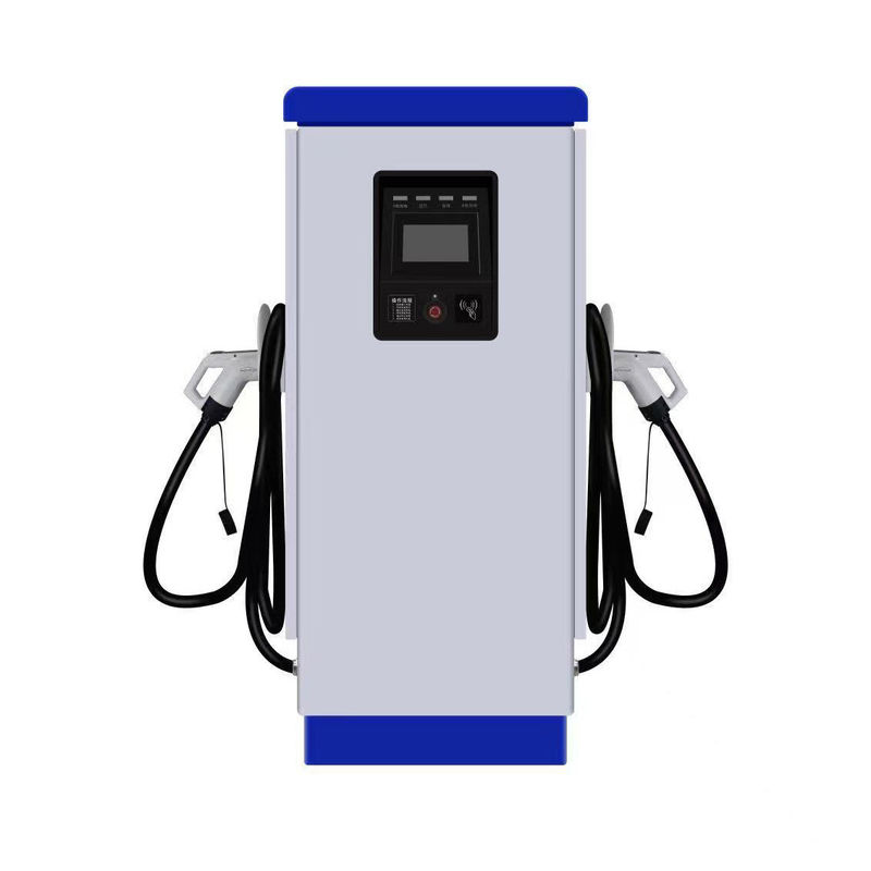GB/T ปืนคู่ 380V 4G EV สถานีชาร์จ DC สีที่กําหนดเอง