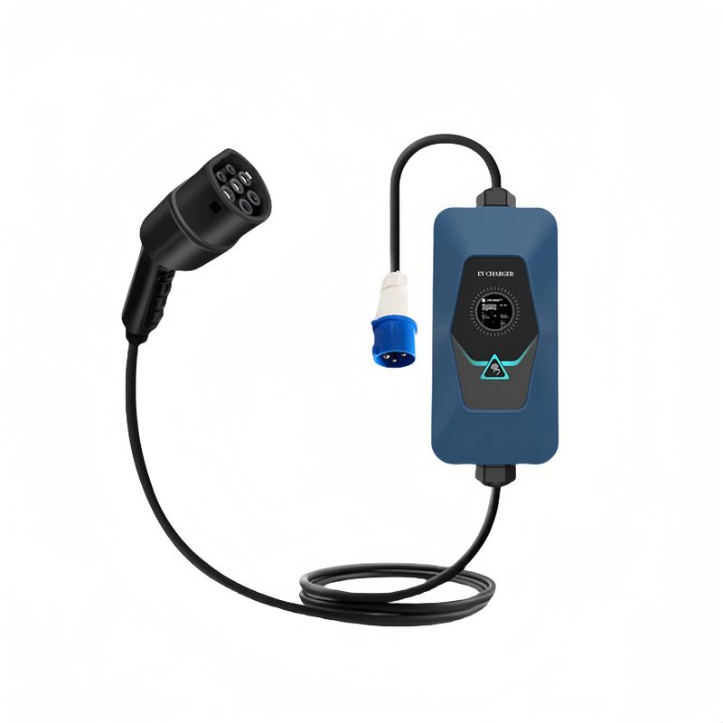 มาตรฐานยุโรป 16A App Control พกพา AC EV Charger สําหรับรถไฟฟ้าส่วนใหญ่