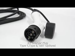 มาตรฐานยุโรป 22V 7kw Type2 ติดผนังสถานีชาร์จ EV Fast Charger